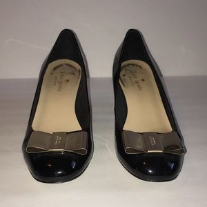 Kate Spade Black and Gold Sandals